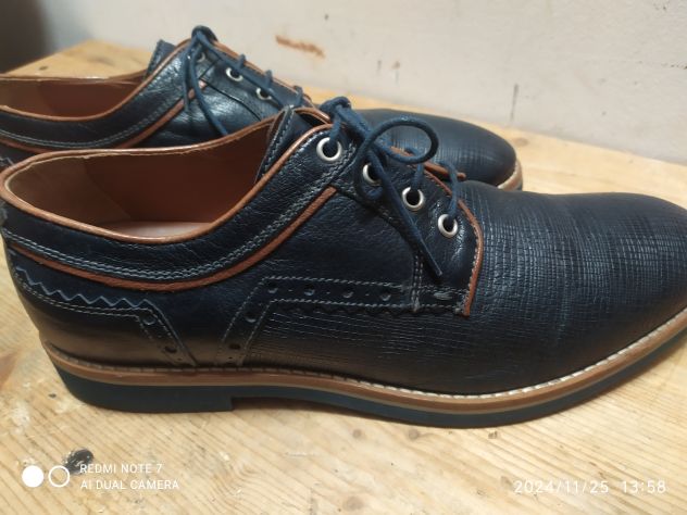 Scarpe uomo taglia 44 eleganti poco usate adatte anche per cerimonia - Foto 3