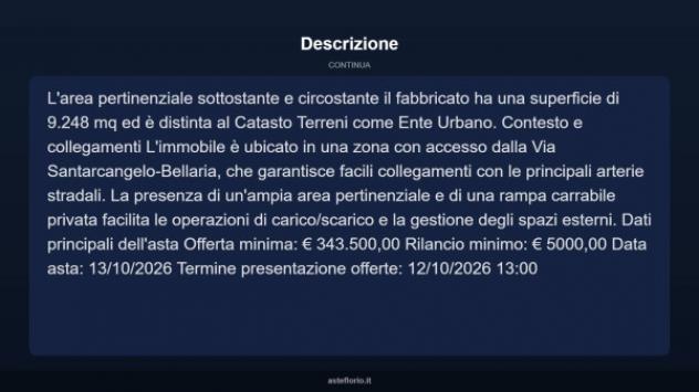 Immobile in asta di 904 m² in vendita a Santarcangelo di Romagna - Foto 9