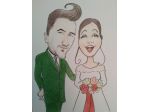Ritratti e caricature veloci ad eventi, pittura live