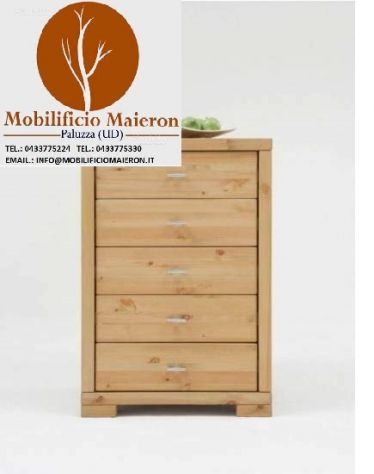 Mobili Rustici Country Legno Abete Pino Cassettiera Nuovi Non Usati Fabbrica