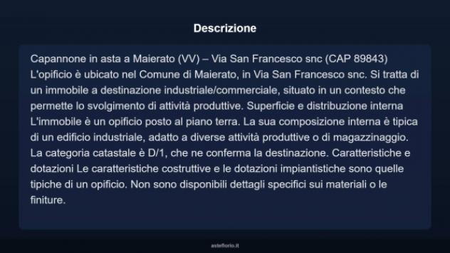 Immobile in asta di 5500 m² in vendita a Maierato - Foto 2