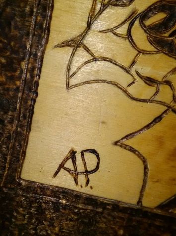QUADRO MODERNO SU TAVOLETTA DI LEGNO AD INTARSIO - Foto 6