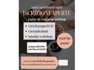 Corsi di inglese individuali online con docenti qualificate