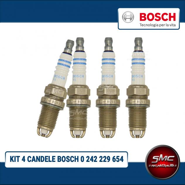 Kit Candelette Bosch 0242229654-4 Per Auto