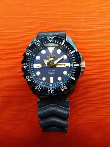 OROLOGIO SEIKO ACCIAIO CON CINTURINO GOMMA