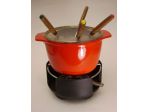 Set Fonduta Bourguignonne in ghisa smaltata