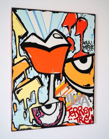 Quadro Pop Art Originale Dipinto a Mano - Foto 2