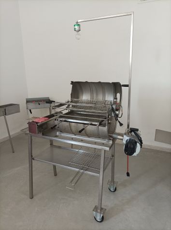 Barbecue inox multifunzione a carbone - Foto 4