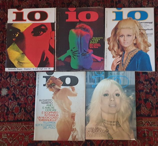 Lotto 5 IO anni '60 '70 rivista da collezione S.Milo P.Tiffin M.Baxa D.Rocca