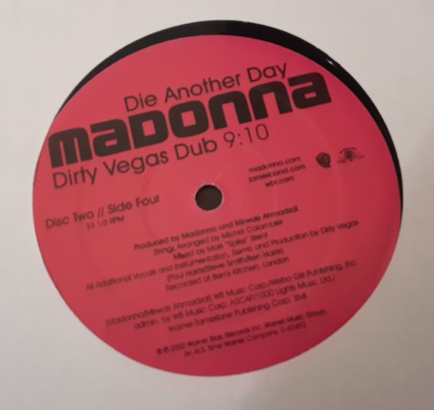 MADONNA, Die Another Day,  2x12" LP Vinile, Stati Uniti 2002. - Foto 5