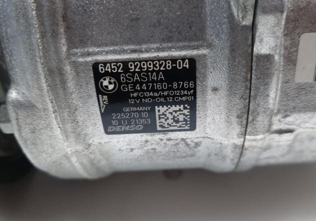 COMPRESSORE A/C BMW Serie 3 F31 Touring 64529299328 B47 D20 A Diesel 2000 (11) - Foto 2