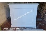 Bancone reception 130 cm modello boiserie su misura con spedizione