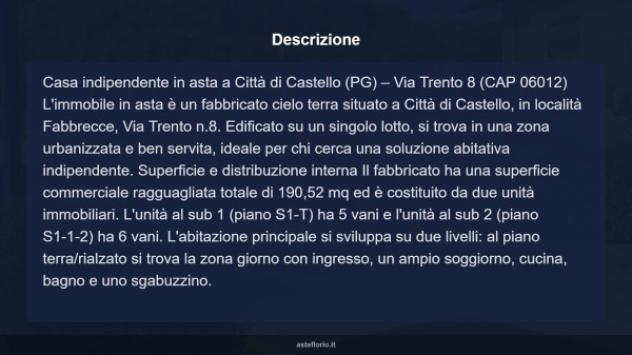 Immobile in asta di 190 m² con più di 5 locali in vendita a Città di Castello - Foto 10