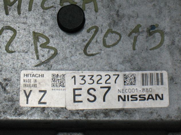 133227ES7 ECU NISSAN MICRA HITACHI 133227ES7 133227 ES7 NEC001-880 NEC001880 - Foto 2