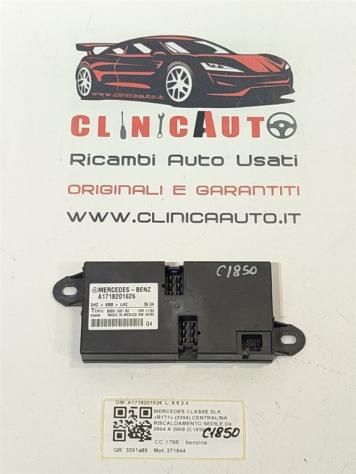 CENTRALINA UNITÀ DI CONTROLLO RISCALDAMENTO SEDILI MERCEDES SLK W171 2° Serie A1718201626 271944 (0411)