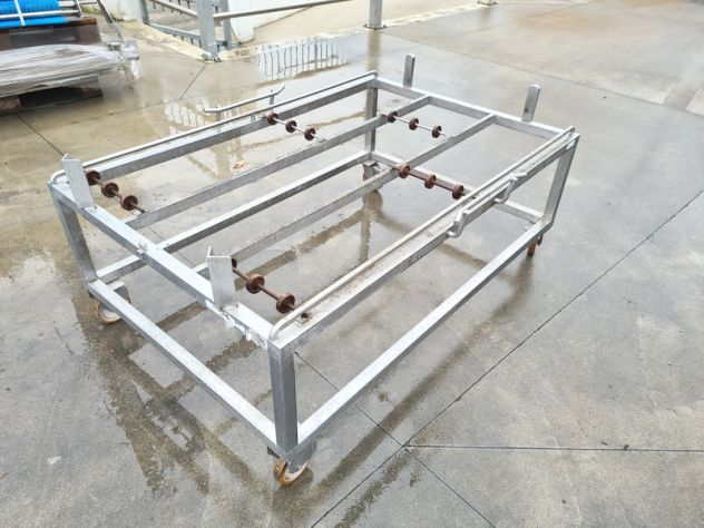 carrello inox con vasca mobile usato - Foto 5
