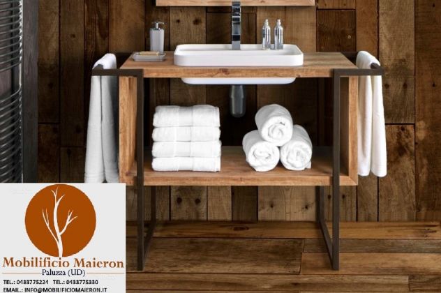 Mobili Per Arredamenti Rustici Country in Legno  Mobile Bagno Cosenza - Foto 3