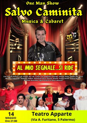 14/05 :Cabaret e Musica con Salvo Caminita in scena al Teatro Apparte di Palermo