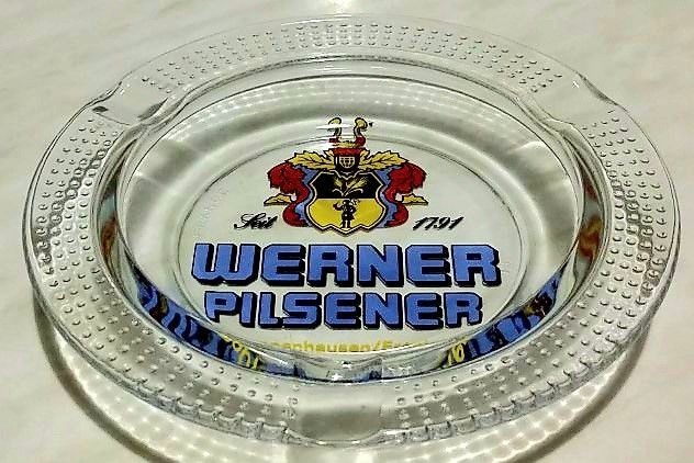 Portacenere Werner Pilsener Poppenhausen/Franken oggetto pubblicitario anni '80 - Foto 5