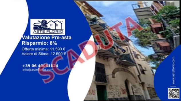 Immobile in asta di 31 m² con più di 5 locali in vendita a Palermo