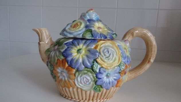 Teiera decori a fiori