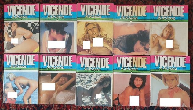 Lotto 10 libri erotici Vicende Morbose anni '80 '90