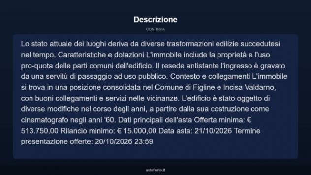 Immobile in asta di 550 m² in vendita a Figline e Incisa Valdarno - Foto 4