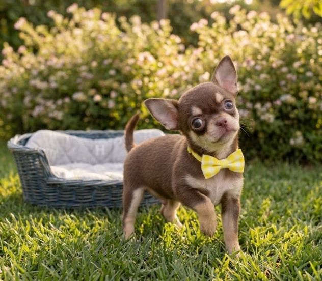CHIHUAHUA TOY CUCCIOLI CHOCOLATE pag rateale