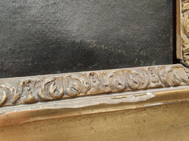 Dipinto antico originale del 1848 di Emilio Donnini - Foto 3