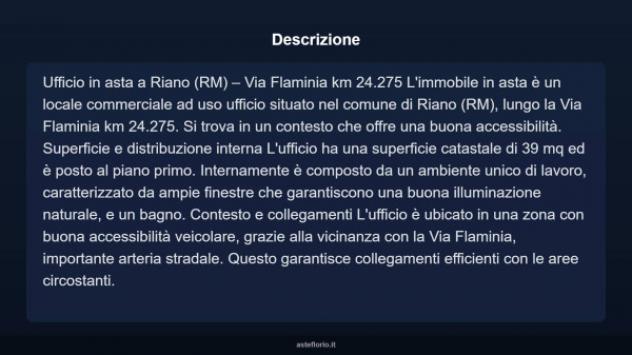 Immobile in asta di 39 m² in vendita a Riano - Foto 4