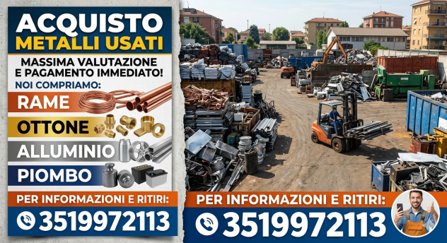 Acquisto Rottami: Ferro, Rame, Alluminio e Piombo
