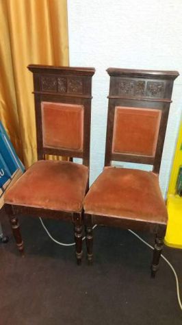 Coppia sedie anni '20/'30 da restaurare - Foto 4