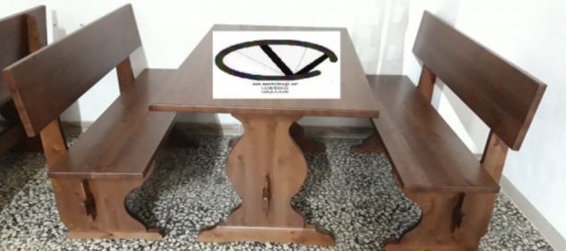 Panche in legno massello in pino per pub per irish pub - Foto 3