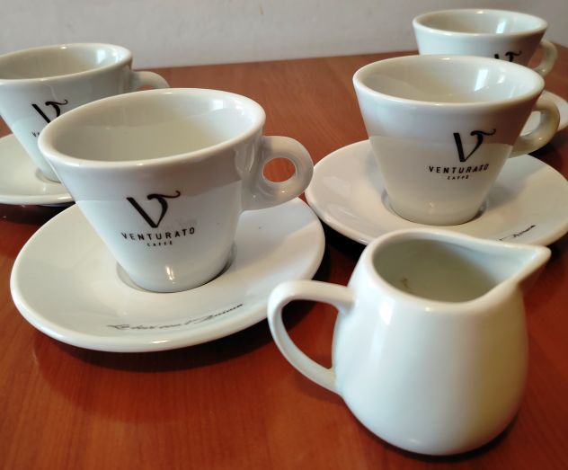 Servizio da tè the cappuccino caffè e porta latte Venturato 9 pz ceramica - Foto 8
