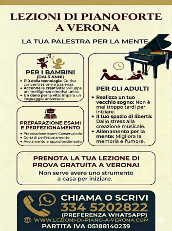 LEZIONI PRIVATE DI PIANOFORTE