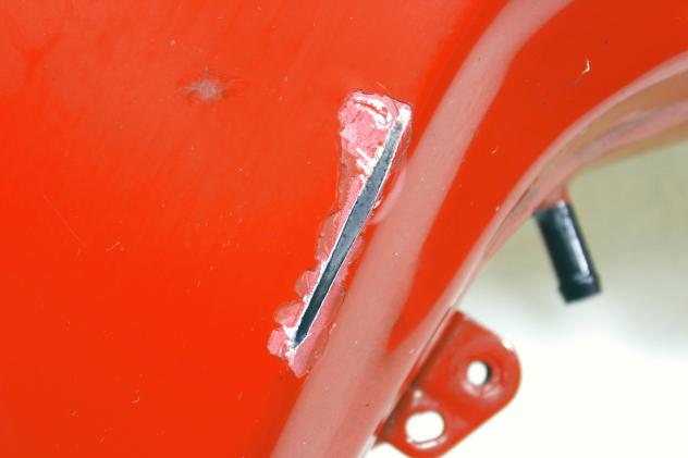 SERBATOIO CARBURANTE DUCATI 749 S 2003 - 2007 58610531AA FUEL TANK AMMACCATO CON GRAFFI - Foto 3
