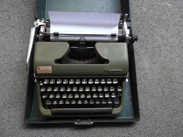 Macchina da scrivere vintage Olympia SM anni '50 - Foto 8
