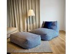 poltrona e pouf ZOE large VERZELLONI, divano Nuvola Gervasoni