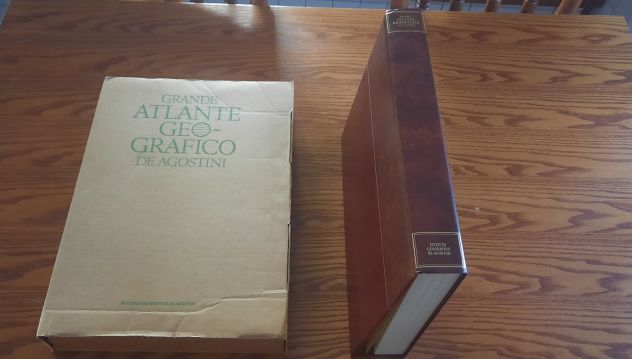 GRANDE ATLANTE GEOGRAFICO DE AGOSTINI COPERTINA MARRONE DELLA ENCICLOPEDIA GEDEA - Foto 3