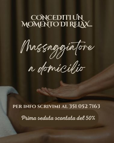 Massaggiatore professionista a domicilio Tel:3510527163
