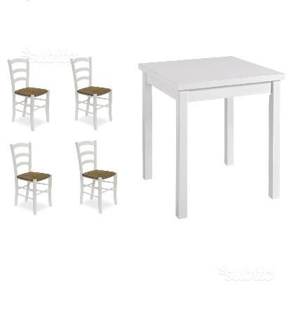 Set Completi Tavoli e Sedie color bianco cod 104