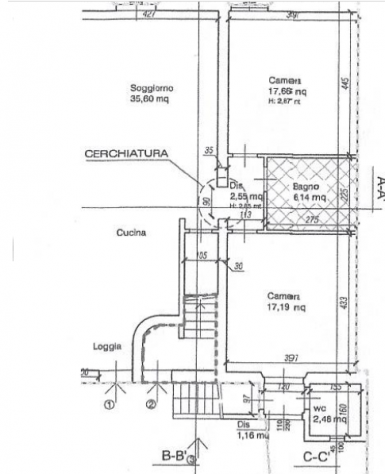 Appartamento in vendita a Montione - Cascina 105 mq Rif: 1418068