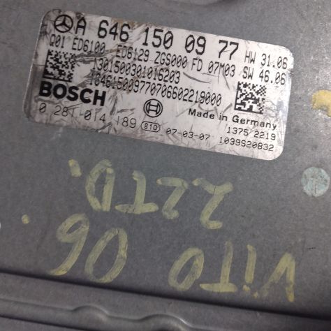 centralina motore Mercedes Vito W639 ...Bosch Engine ECU, Mercedes-Benz CDI, 028 - Foto 6