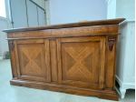 NUOVO CREDENZONE 2 ANTE 2 CASSETTI CON INTARSI, VERO LEGNO MASSELLO, FINITURA BA