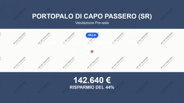 Immobile in asta di 226 m² in vendita a Portopalo di Capo Passero