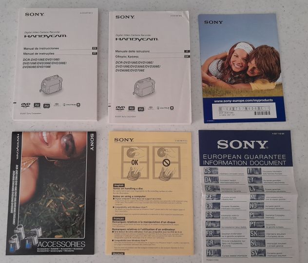 VIDEOCAMERA SONY HANDYCAM DCR-DVD106E completa di tutto in ottime condizioni est - Foto 10