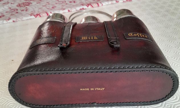 Thermos tre bottiglie con custodia pelle vintage - Foto 6