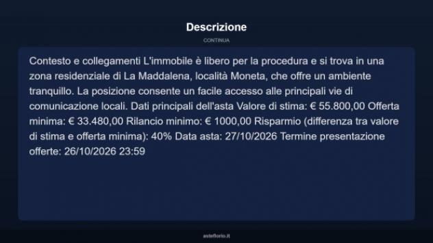 Immobile in asta di 40 m² in vendita a La Maddalena - Foto 14