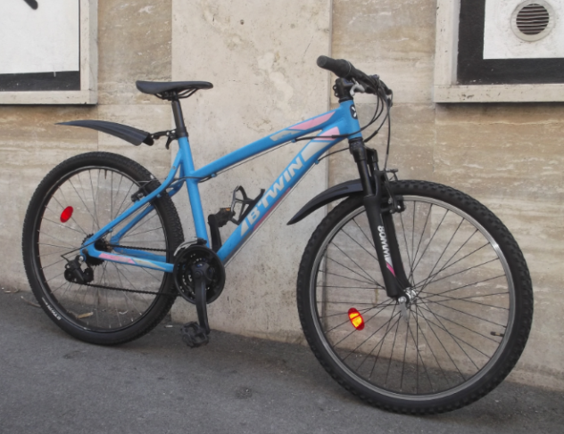 Bicicletta B'TWIN Rockrider 26-S, d'alluminio ... - Foto 3