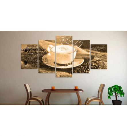 Quadro Al Caffè Cm.100x50 E 200x100 - ARREDALAXCASA - Foto 2